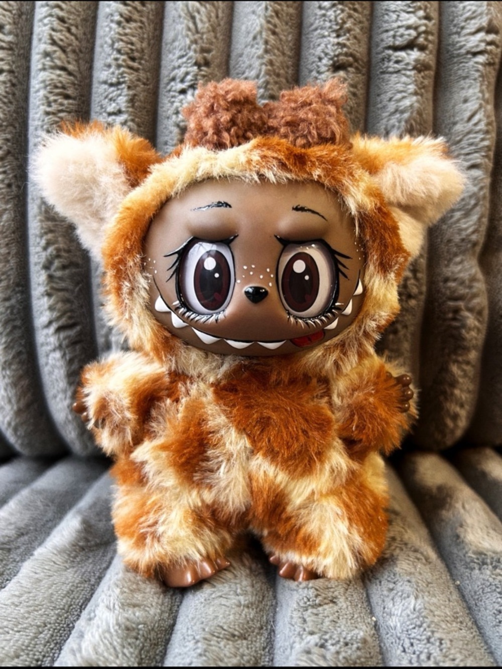 Handmade Giraffe Labubu doll